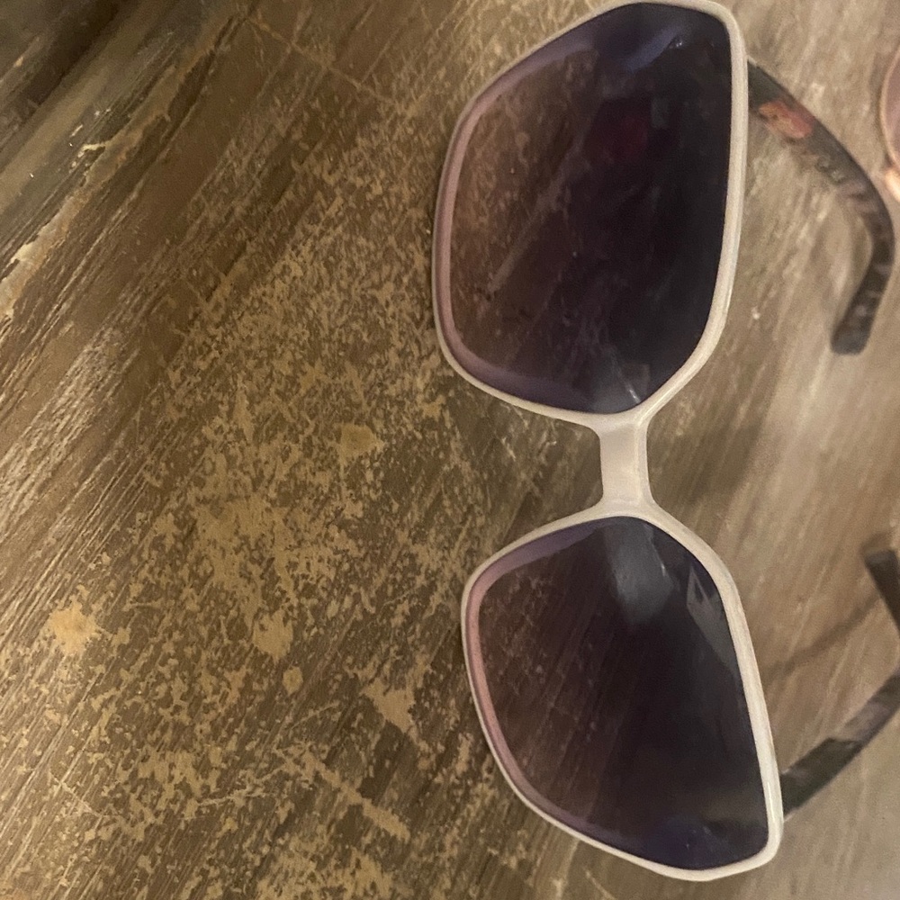 MICHAEL Michael Kors White and Black Sunglasses